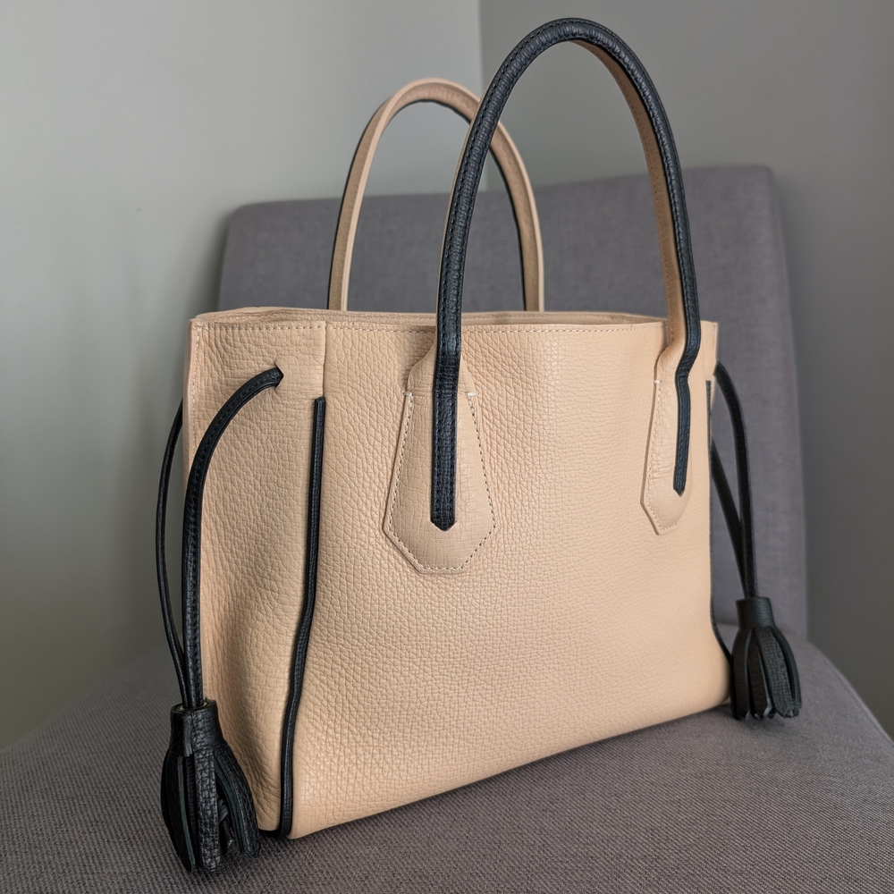 Longchamp Small Penelope Leather Tote Bag - Picture 3 of 10